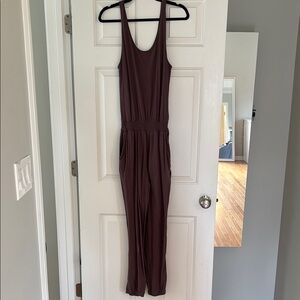 Aerie Mauve Jersey Sleeveless Jumpsuit